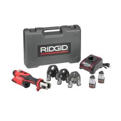 Phoenix NEW RIDGID RP 251 Stainless Steel Press Tool Kit Includes 3-ProPress Jaws (1/2  3/4  1 in.)  2-12V Batteries  Charger Plus Case