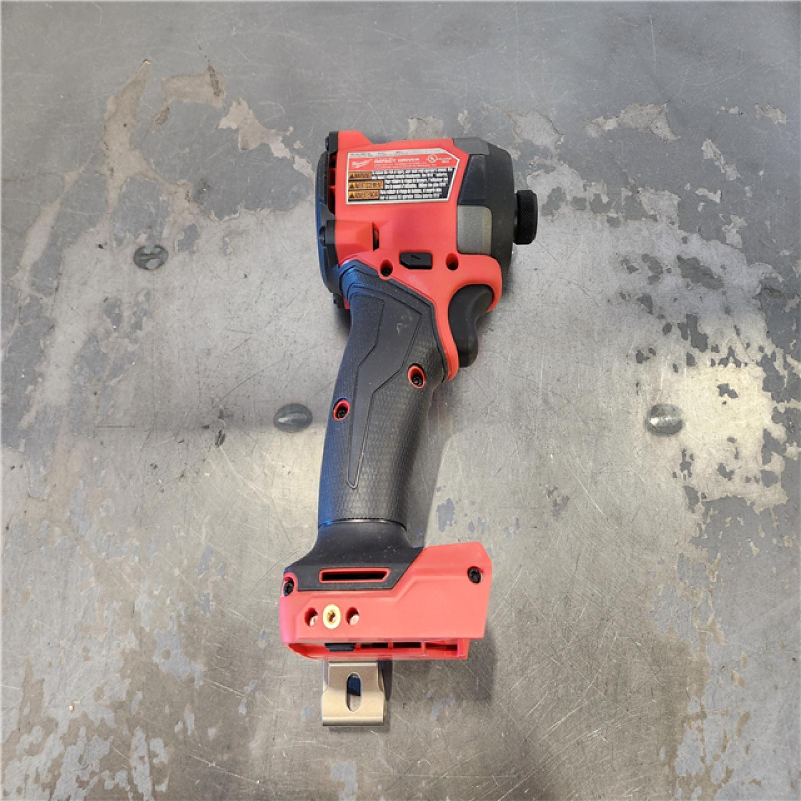 AS-IS- Milwaukee FUEL 18V Lithium-Ion Brushless Cordless 1/4 in. Hex Impact Driver (Tool-Only)