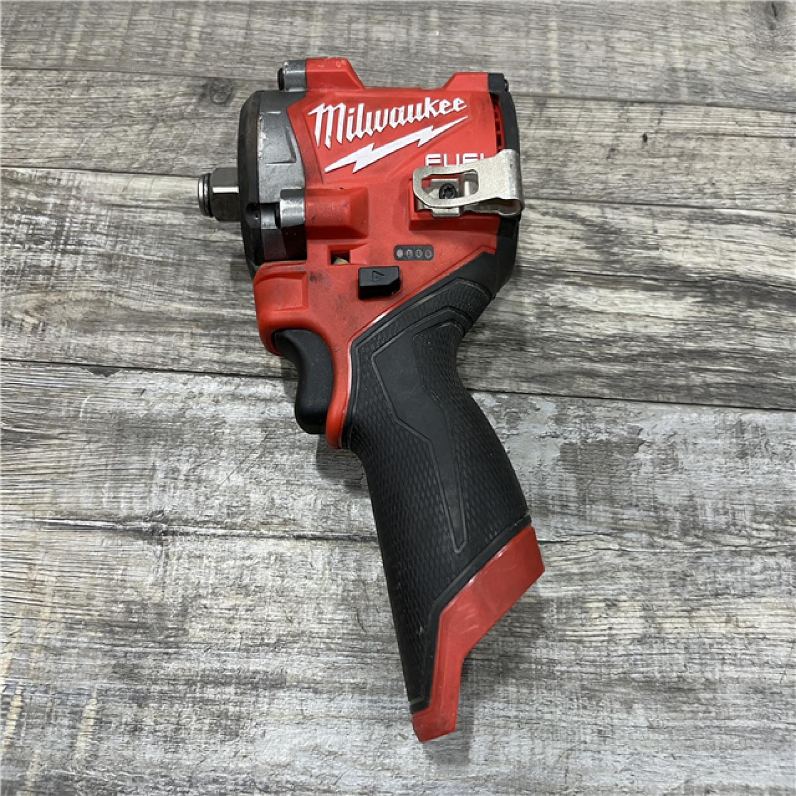 AS-IS Milwaukee FUEL 12V Lithium-Ion Brushless Cordless Stubby 1/2 in. Impact Wrench (Tool-Only)