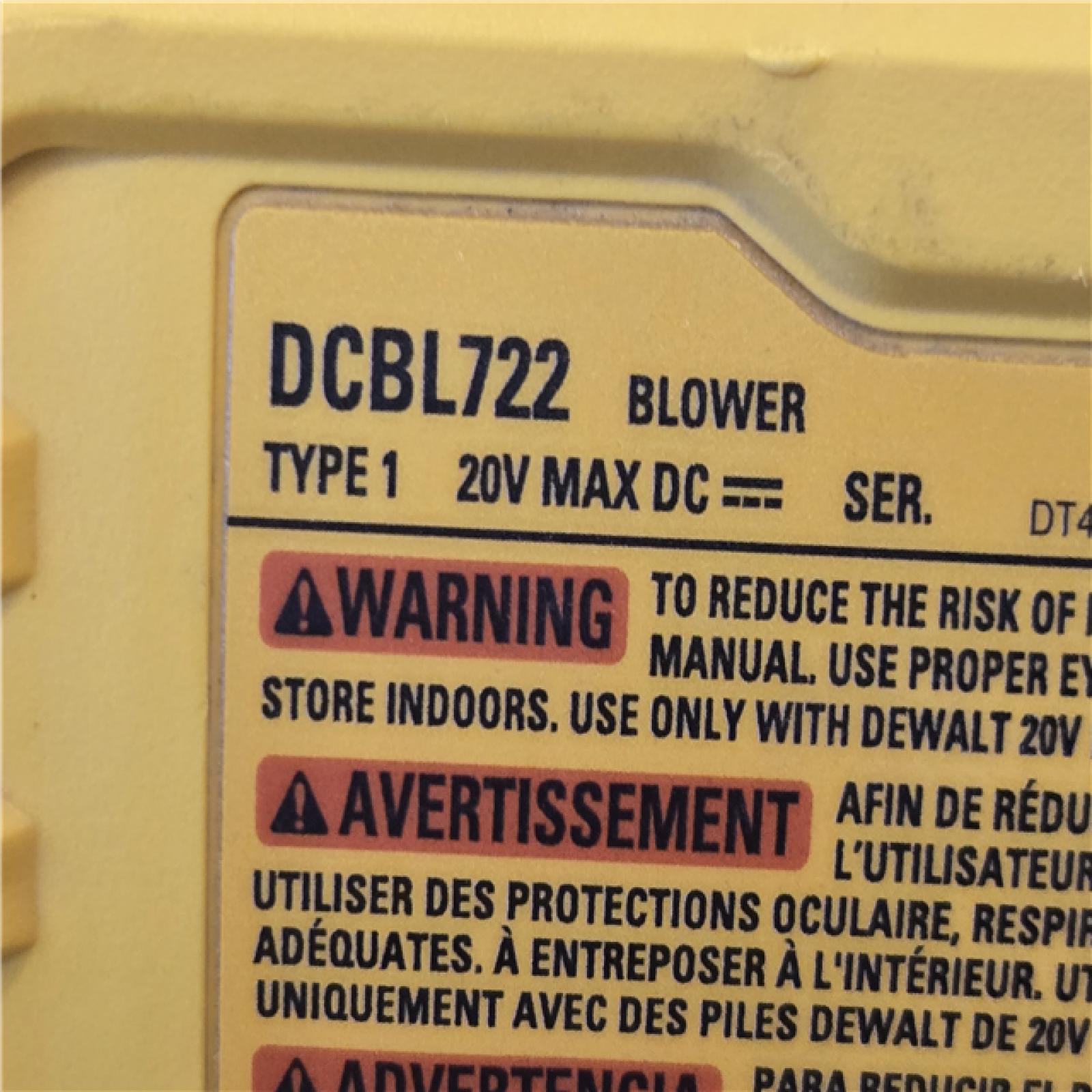 AS-IS DEWALT 20V MAX* XR Cordless Handheld Blower Kit