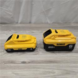 AS-IS DEWALT 20V MAX Lithium-Ion 6.0Ah and 4.0Ah Battery and Charger Starter Kit