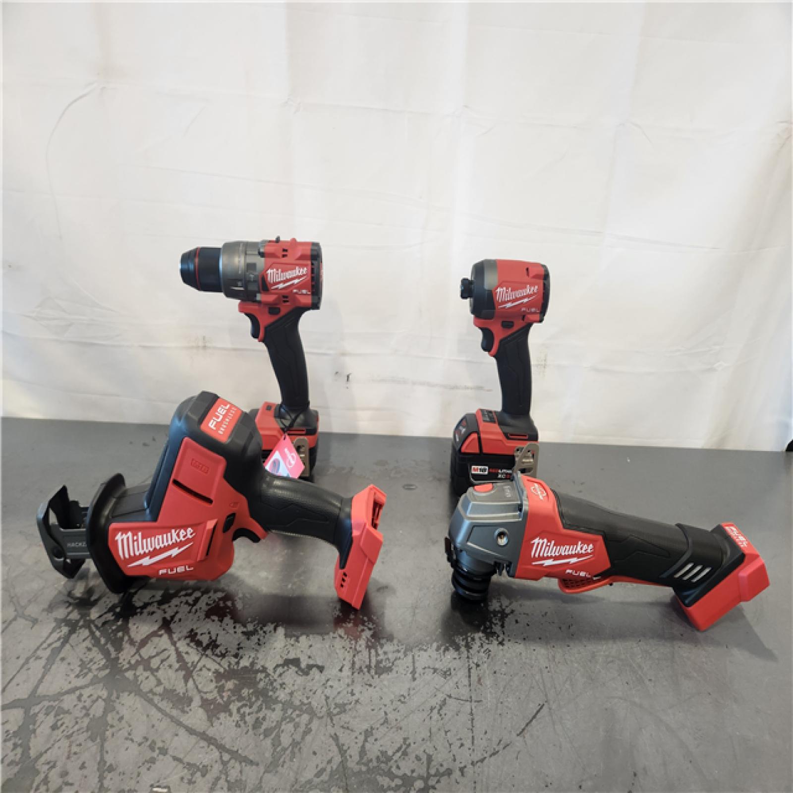 AS-IS- Milwaukee FUEL18-Volt Lithium-Ion Cordless (4-Tool) Combo Kit