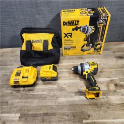 HOUSTON LOCATION - AS-IS DEWALT 20V XR Lithium-Ion Cordless Hammer Drill Kit with 8.0 Ah Battery, Charger and Kit Bag