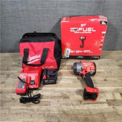 HOUSTON LOCATION - AS-IS (APPEARS LIKE NEW) Milwaukee M18 1/2 in. Cordless Brushless High Torque Impact Wrench Kit (Battery & Charger)