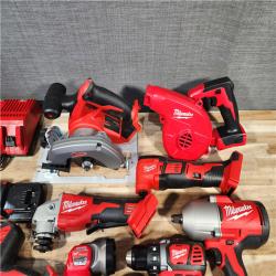 HOUSTON LOCATION - AS-IS Milwaukee 18-Volt Lithium-Ion Cordless (9-Tool) Combo Kit