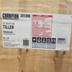 Phoenix NEW Champion Power Equipment 22 in. Counter Rotating Gas Rear Tine Tiller with Self-Propelled Agricultural Tires (SEALED)