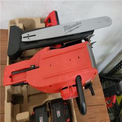 California NEW Milwaukee 20 Dual Battery Chainsaw Kit  Includes (2) Batteries & Charger
