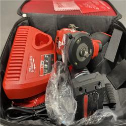 AS-IS - Milwaukee M12 FUEL 12V Li-Ion Brushless Cordless Stubby 3/8 in. Impact Wrench Kit