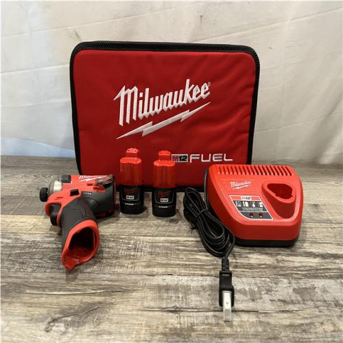 AS-IS Milwaukee FUEL SURGE 12V Lithium-Ion Brushless Cordless 1/4 in. Hex Impact Driver Compact Kit