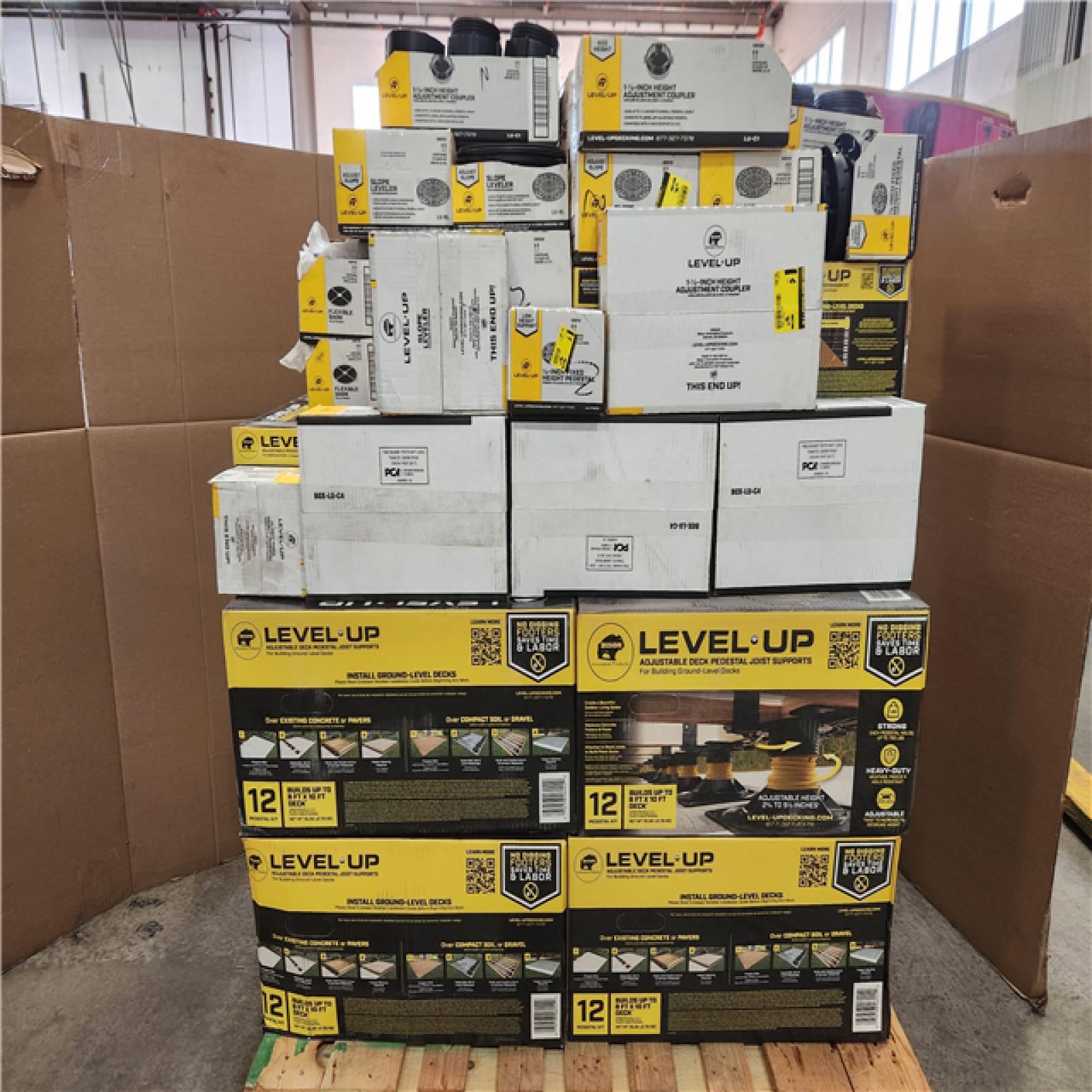 Phoenix AS-IS Mixed Bison Innovative Products Level.Up Adjustable Deck Pedestal Joist Support Kit and Coupler