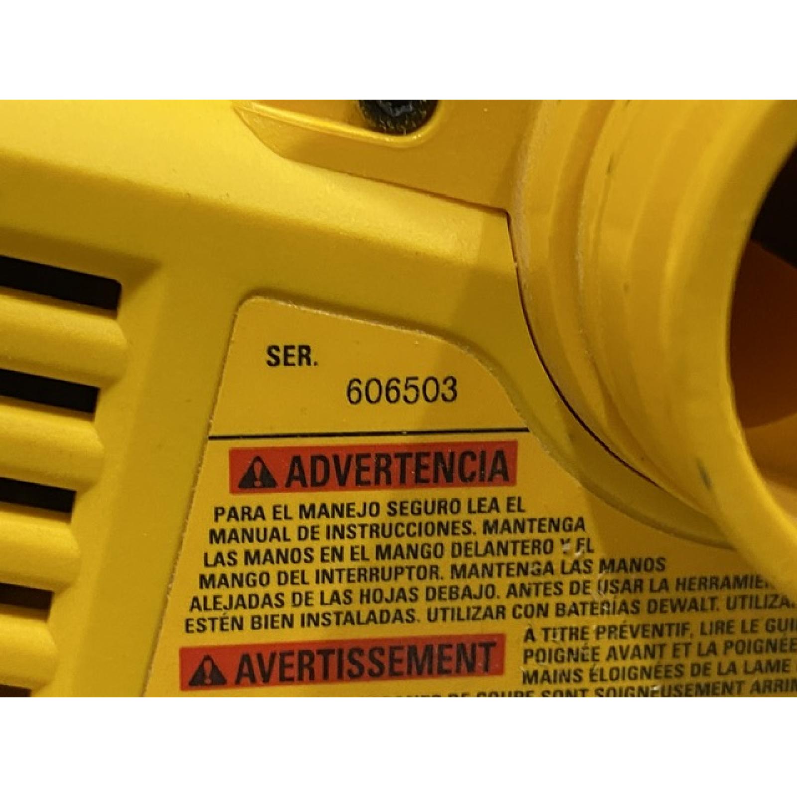 AS-IS DEWALT 20V MAX XR Cordless Brushless 3-1/4 in. Planer (Tool Only)