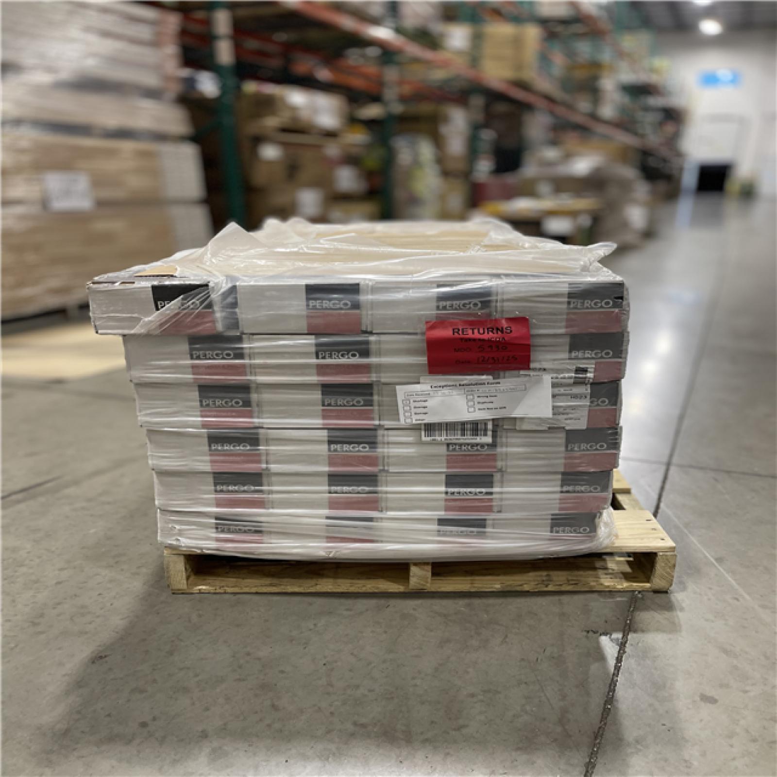 DALLAS LOCATION - Pergo Outlast+ Java Scraped Oak 12 mm T x 6.1 in. W Waterproof Laminate Wood Flooring PALLET-(24 UNITS)