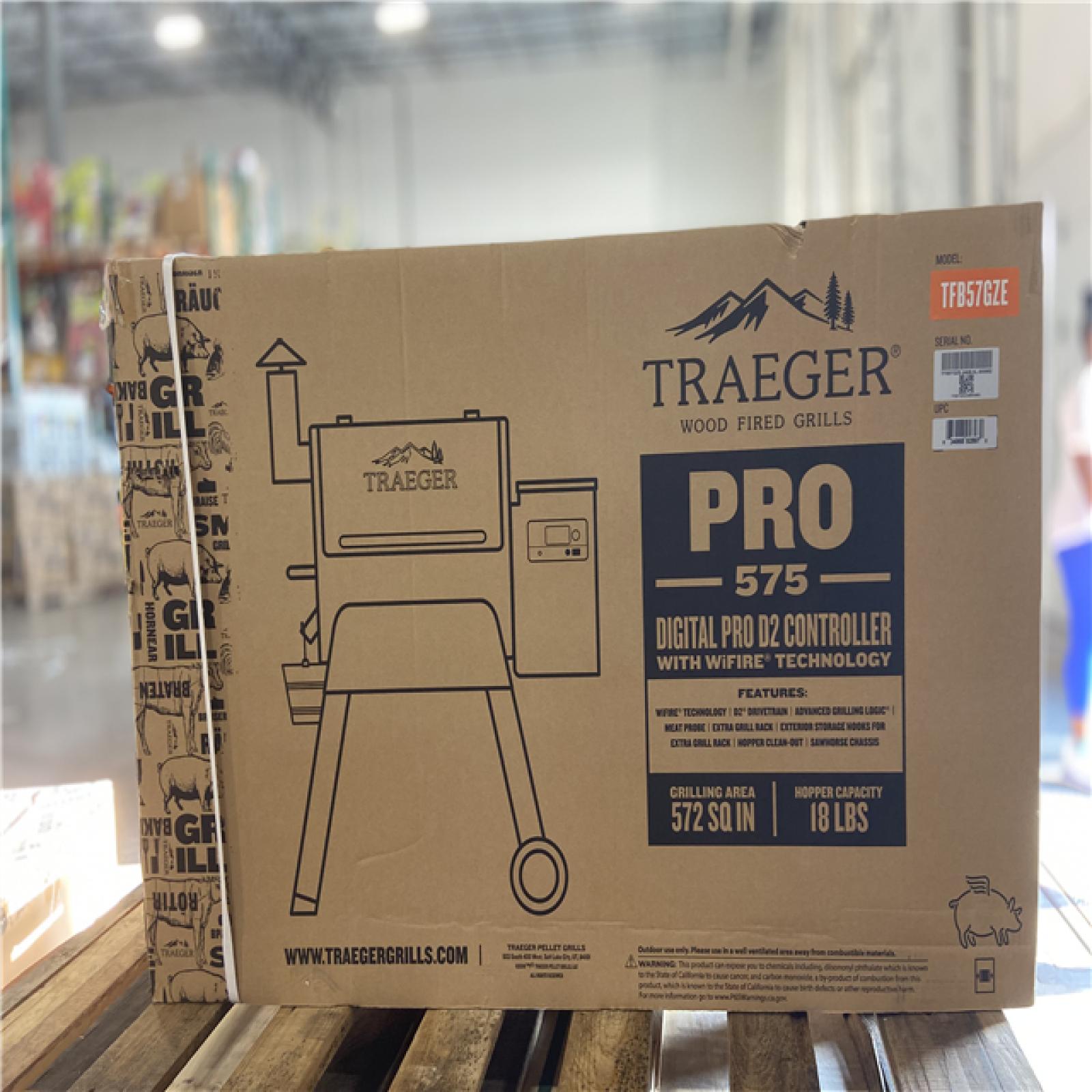 DALLAS LOCATION - Traeger Pro 575 Wi-Fi Pellet Grill and Smoker in Bronze