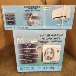 Phoenix NEW Hessaire DIY 21 SEER2 18 000 BTU WiFi 1.5-Ton Ductless Mini Split Air Conditioner  Heat Pump  Variable Speed Inverter-208V/230V