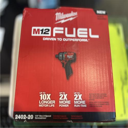 NEW! - Milwaukee M12 FUEL 12V Lithium-Ion Brushless Cordless 1/4 in. Hex 2-Speed Screwdriver (Tool-Only)