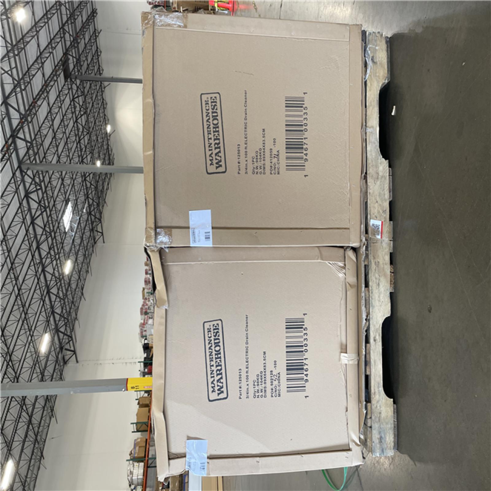 DALLAS LOCATION - AS-IS 3/4 X100 ELECTRIC DRAIN CLEANER PALLET-(2 UNITS)