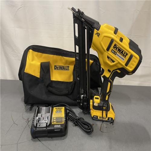 AS-IS - DeWalt 20V MAX XR Lithium-Ion Cordless 2-1/2 in. 15-Gauge Finish Nailer Kit