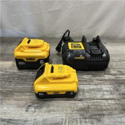 AS-IS DEWALT 20V MAX Lithium-Ion 6.0Ah and 4.0Ah Battery and Charger Starter Kit