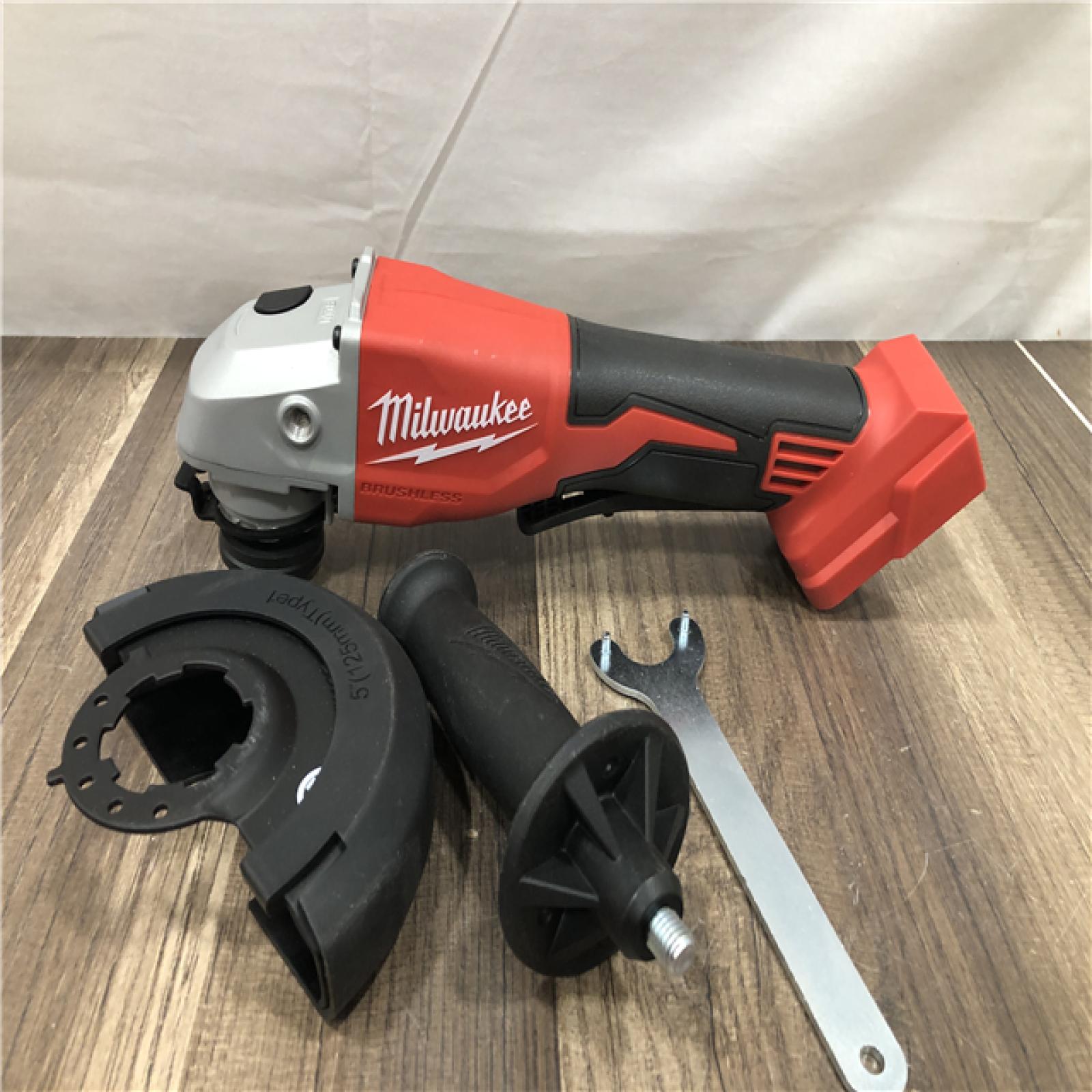 AS-IS Milwaukee 18V Lithium-Ion Brushless Cordless 4-1/2 in./5 in. Grinder w/Paddle Switch (Tool-Only)