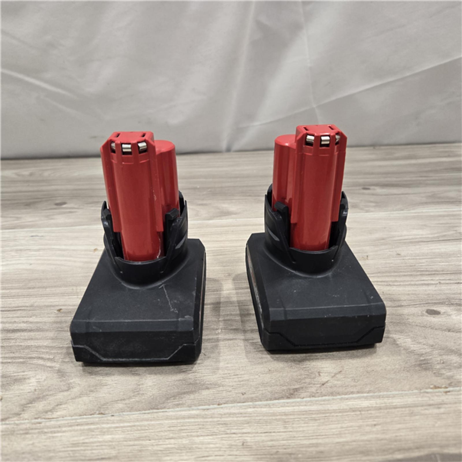 AS-IS Milwaukee M12 12V Lithium-Ion XC High Output 5.0 Ah Battery Pack (2-Pack) Starter Kit