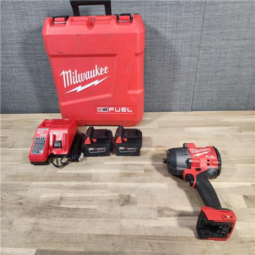 HOUSTON LOCATION - AS-IS Milwaukee M18 FUEL 1/2 in. Cordless Brushless High Torque Impact Wrench Kit (Battery & Charger)