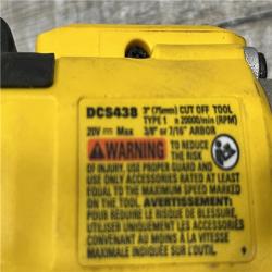 AS-IS DEWALT 20V XR Cordless 3 in. Cut-Off Tool (Tool Only)