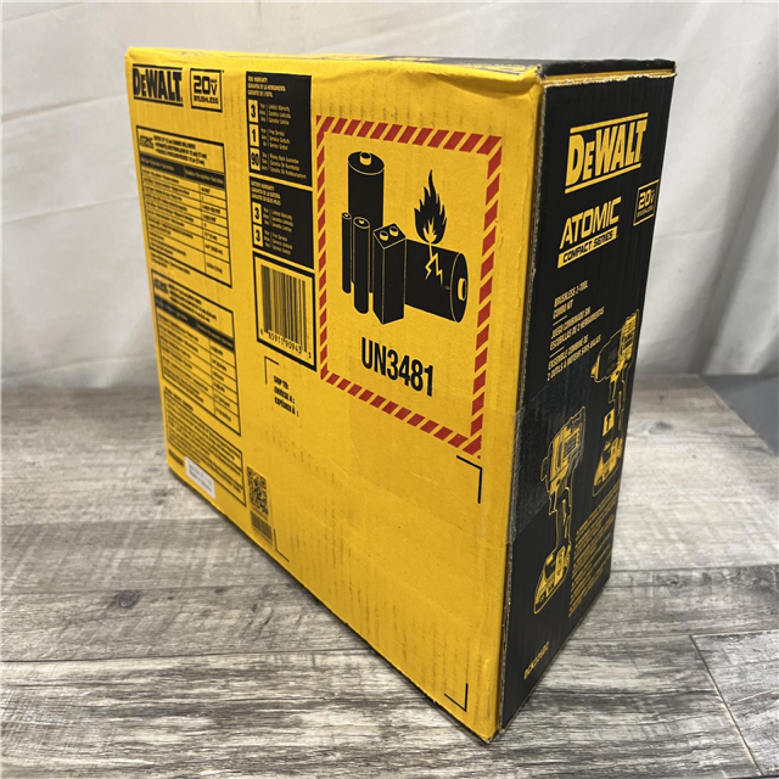 NEW - DEWALT ATOMIC 20-Volt MAX Lithium-Ion Cordless 2-Tool Combo Kit