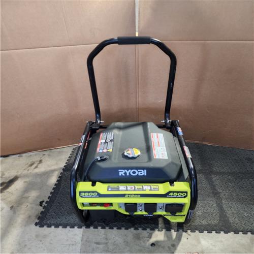 HOUSTON LOCATION - AS-IS RYOBI Carb Compliant Recoil Start Gasoline Powered Portable Generator with CO Shutdown Sensor