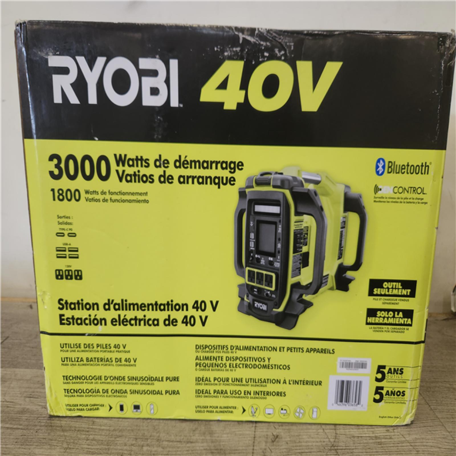 Phoenix NEW RYOBI 18V ONE+ 1800-Watt Portable Battery Inverter Power Station/8-Port Charger (Tool Only)