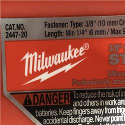 AS-IS Milwaukee 12-Volt Lithium-Ion Cordless 3/8 in. Crown Stapler (Tool-Only)