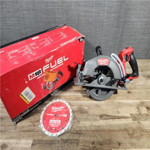 HOUSTON LOCATION - AS-IS MILWAUKEE 7-1/4 REAR HANDLE CIRCULAR SAW (TOOL ONLY)