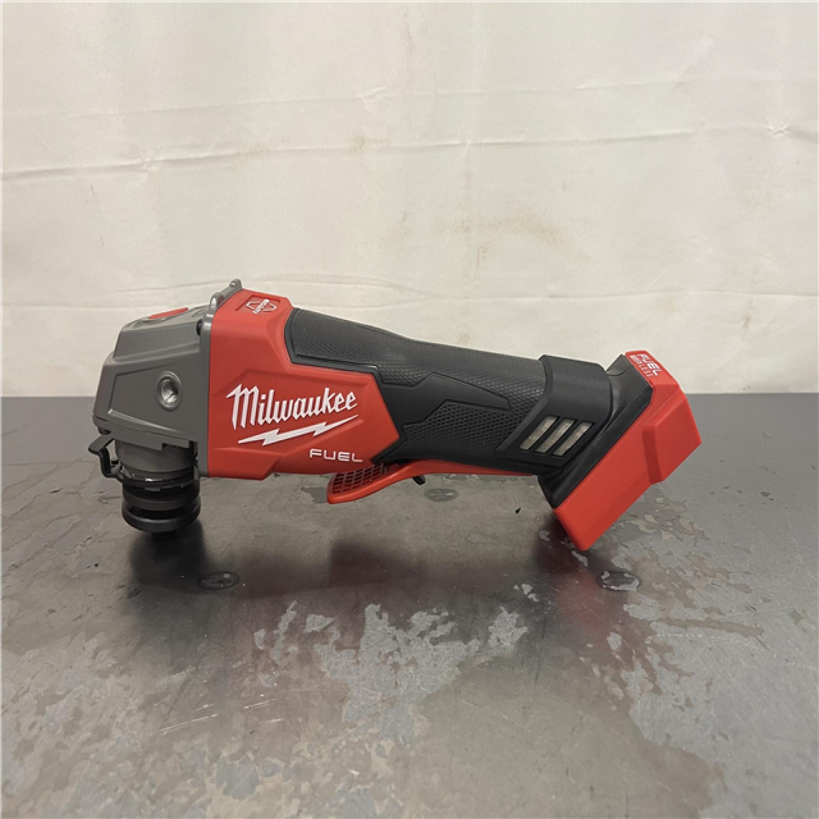 AS-IS- Milwaukee FUEL 18-Volt Lithium-Ion Brushless Cordless 4-1/2 in./5 in. Grinder W/Paddle Switch (Tool-Only)