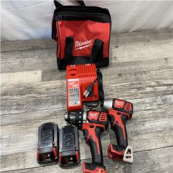AS-IS Milwaukee 18V Lithium-Ion Cordless Drill Driver/Impact Driver Combo Kit