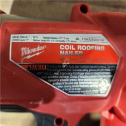 HOUSTON LOCATION - AS-IS Milwaukee FUEL 18-Volt Lithium-Ion Brushless Cordless Coil Roofing Nailer (Tool Only)