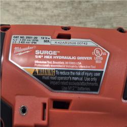 AS-IS Milwaukee FUEL SURGE 12V Lithium-Ion Brushless Cordless 1/4 in. Hex Impact Driver Compact Kit