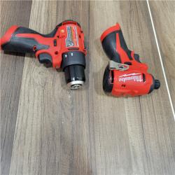 AS-IS Milwaukee M12 Cordless Brushless 2 Tool Combo Kit
