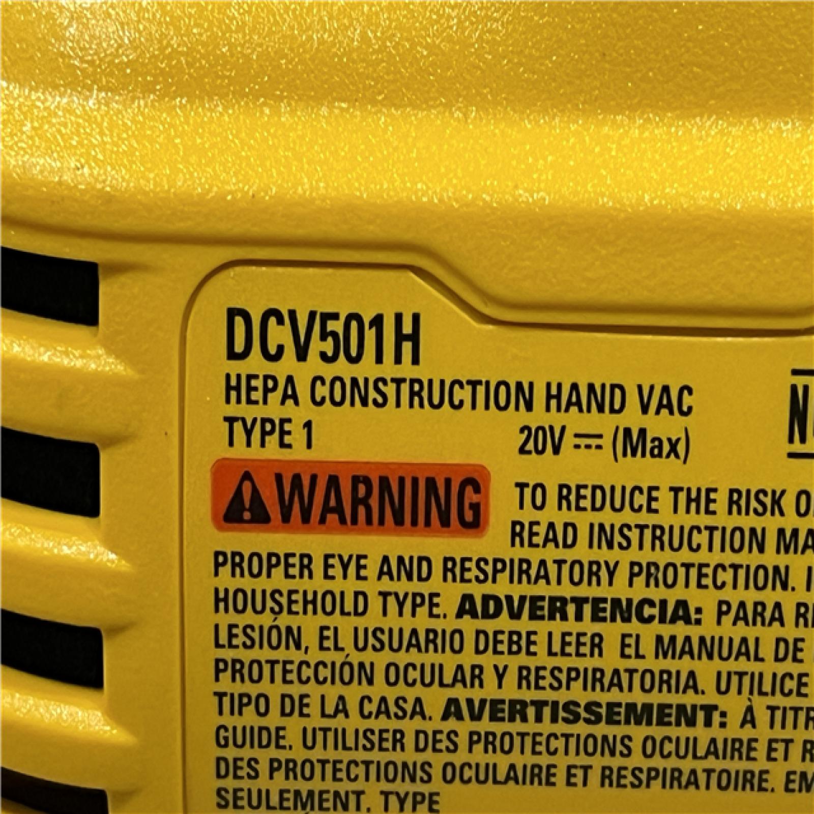 AS-IS DEWALT Bagless 20V MAX Stick Cordless General Dirt Filter Handheld Vacuum (Tool Only)
