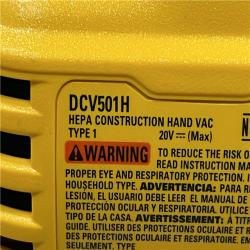 AS-IS DEWALT Bagless 20V MAX Stick Cordless General Dirt Filter Handheld Vacuum (Tool Only)