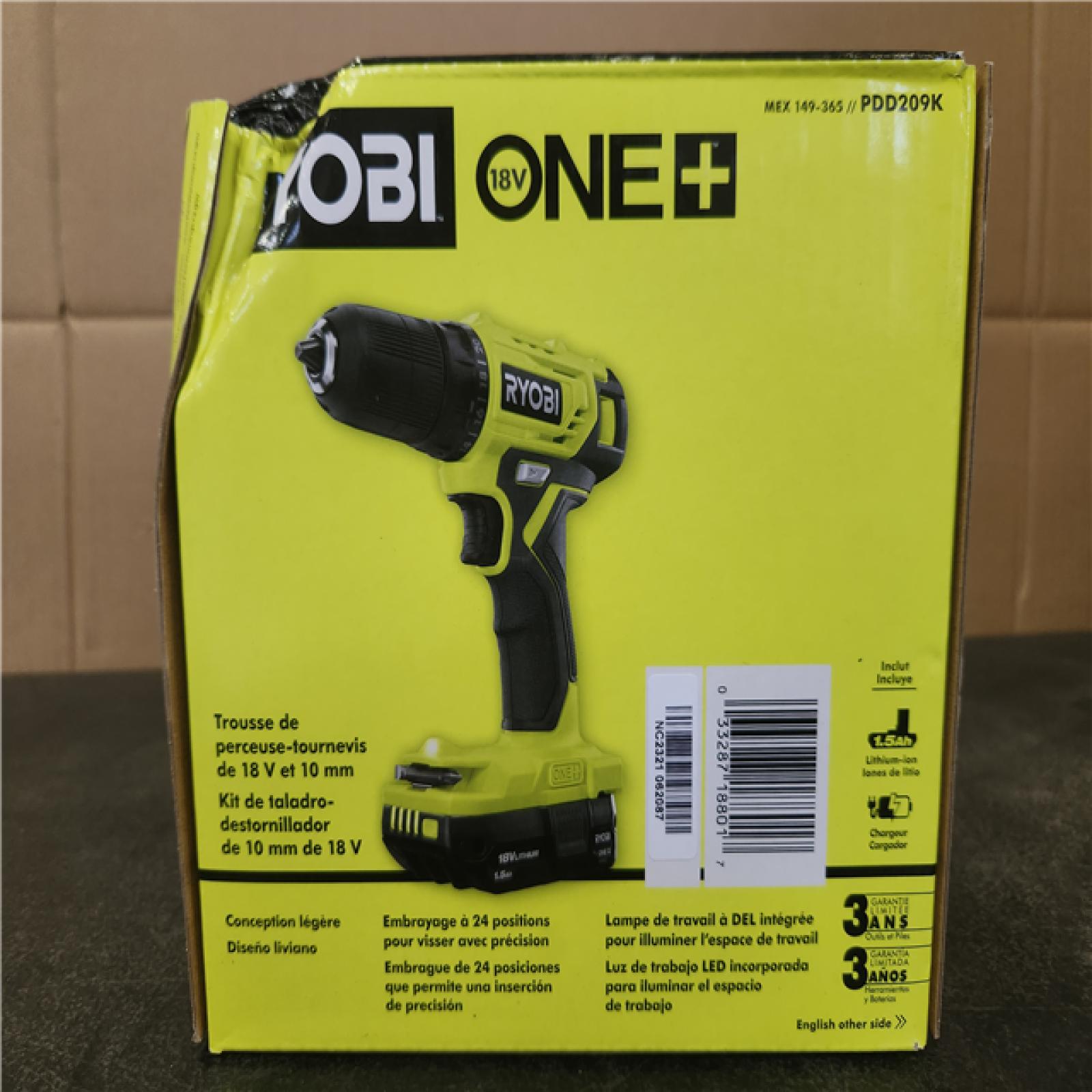 Phoenix NEW RYOBI ONE+ 18V Cordless 3/8 in. Drill/Driver Kit with Compact Battery and Charger SEALED