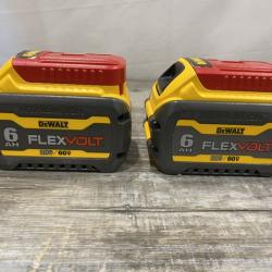AS-IS DEWALT FLEXVOLT 20V/60V MAX Lithium-Ion 6.0Ah Battery Pack (2 Pack)