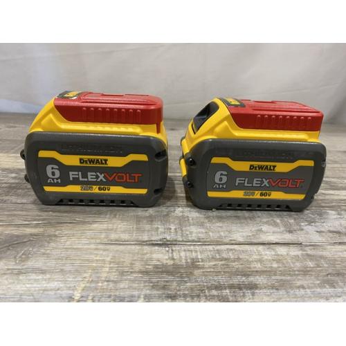 AS-IS DEWALT FLEXVOLT 20V/60V MAX Lithium-Ion 6.0Ah Battery Pack (2 Pack)