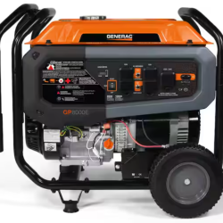 DALLAS LOCATION - NEW! GENERAC 10000 / 8000-Watt Electric Switch Gasoline Portable Generator-Cosense w/ 3 ft. Adapter Cord