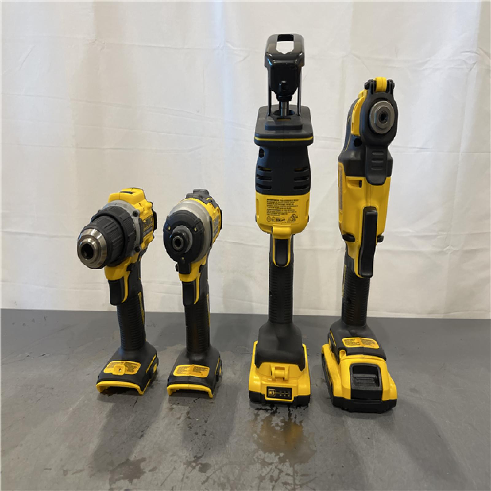 AS-IS - DeWalt ATOMIC 20-Volt Lithium-Ion Cordless Brushless 4 Tool Combo Kit
