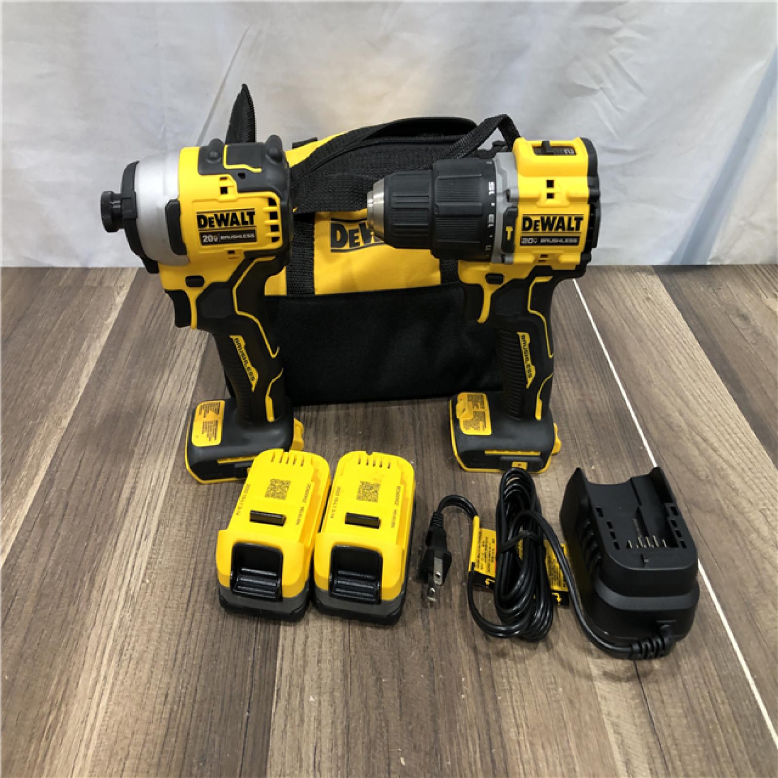 AS-IS DEWALT 20V MAX Lithium-Ion Cordless 2-Tool Combo Kit
