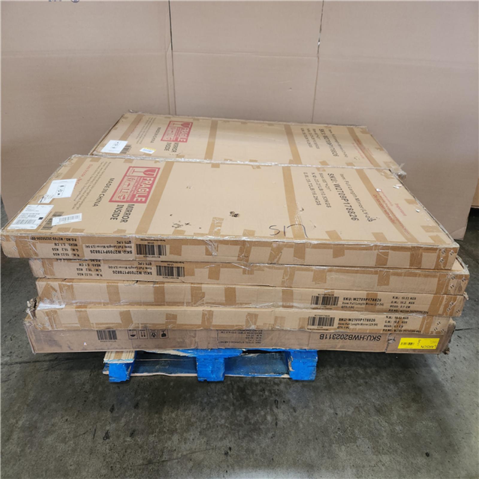 Phoenix AS-IS Mixed Full body Mirror Pallet of 12