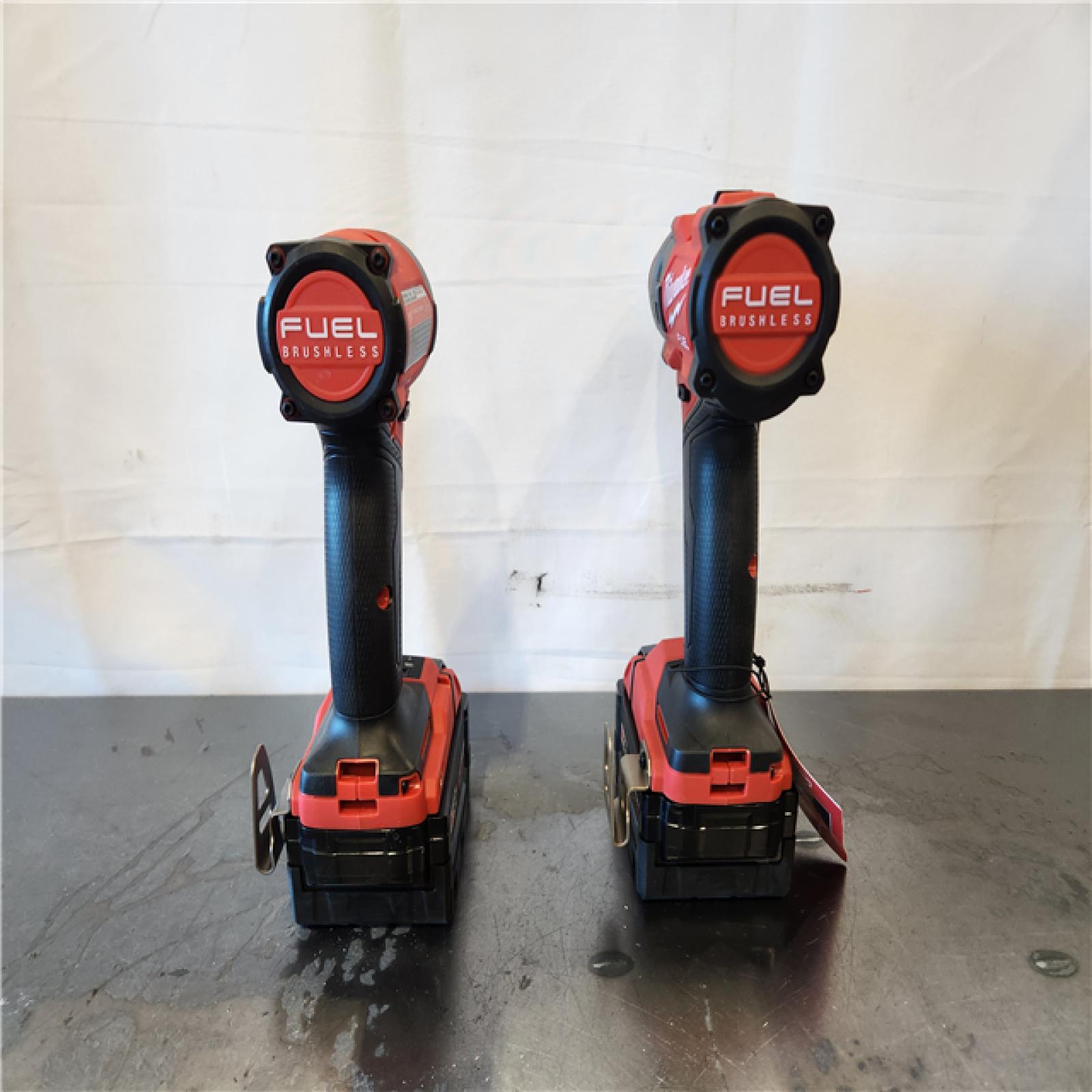 AS-IS- Milwaukee FUEL 18V Lithium-Ion Brushless Cordless Hammer Drill and Impact Driver Combo Kit