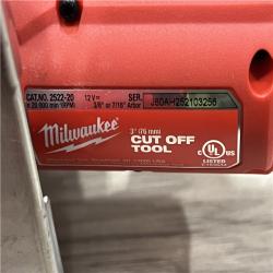 AS-IS Milwaukee  FUEL 12V Lithium-Ion Brushless Cordless 3 in. Cut Off Saw (Tool-Only)