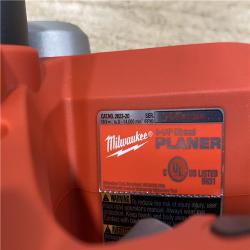 AS-IS Milwaukee 18V Lithium-Ion Cordless 3-1/4 in. Planer (Tool-Only)