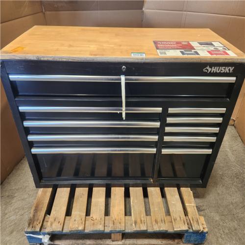 Phoenix Husky Modular Tool Storage 52 in. W x 20 in. D Standard Duty Black Mobile Workbench Cabinet