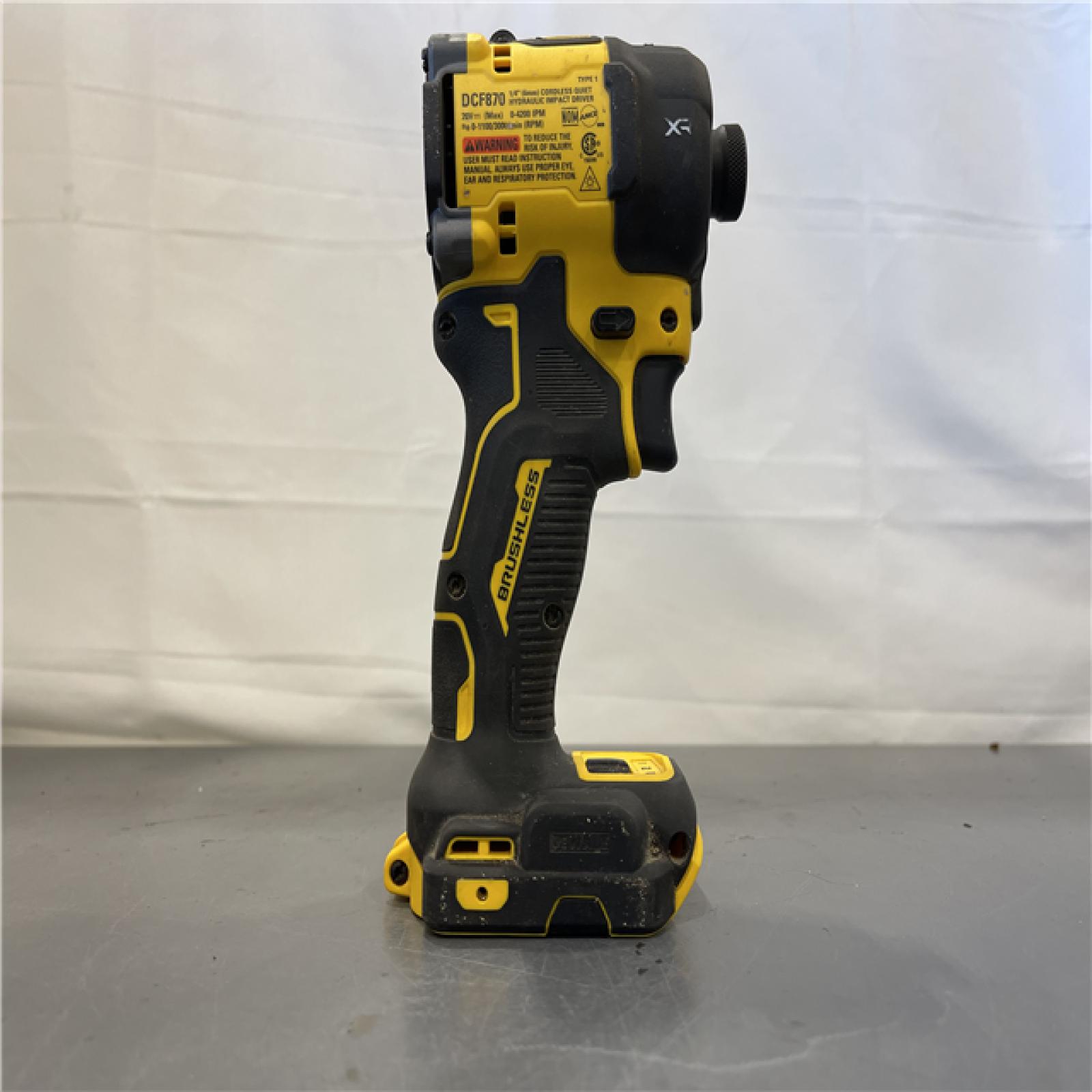 AS-IS - DEWALT 20V MAX* XR Brushless Cordless 1/4 Quiet Hydraulic Impact Driver